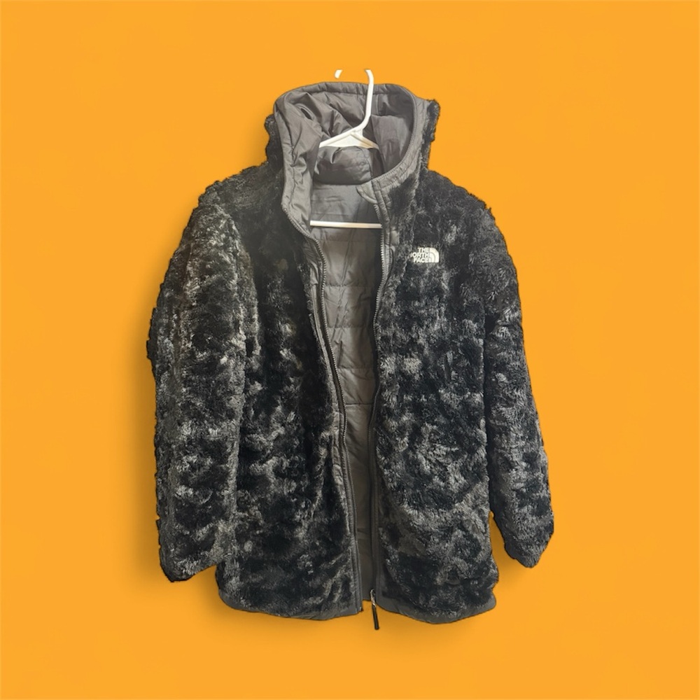 The North Face Black two sided Plush Jacket